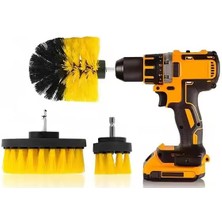 Royal Rain Store Toptan 3lü Matkap Ucu Banyo Küvet Duşakabin Araba Tekerliği Koltuk Yıkama Temizleme Fırçası Seti, Asorti