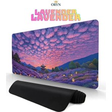 Oryn Nature Lavender Edition | 70X30 cm Gaming Mousepad - (3mm Kalınlık)