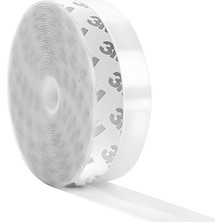 Royal Rain Store 5 Metre Şeffaf Silikon Izolasyon Bandı | Kendinden Yapışkanlı Fitil | Kapı Altı, Cam, Pencere, Duşakabin Için | Rüzgar, Toz, Soğuk ve Ses Yalıtım Şeridi