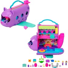 Royal Rain Store Pocket™ Minik Kedi Hava Yolları™ Oyun Seti Polly Pocket Adventures In Rio Uçak Oyun Seti, 2 Mikro Bebek ve Evcil Hayvan, Aksesuarlar, Seyahat Oyuncağı Uçak HWP19