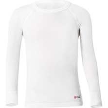 Erdem İç Giyim Çocuk Termal Uzunkol T-Shirt Beyaz Renk Nefes Alabilir Kumaş