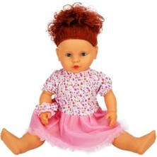 MarkEntegra Sesli Lila Saçlı Bebek - 60 cm Uzunluk