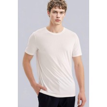 DeFacto Slim Fit Bisiklet Yaka Modal Karışımlı Pamuklu Basic Kısa Kollu Tişört M6606AZ26SP