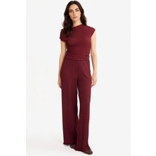 DeFacto Wide Leg Geniş Bol Paça Bürümcük Pantolon D3570AX25AU