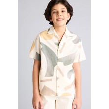 DeFacto %100 Pamuk Oversize Desenli Gömlek Erkek Çocuk G6728A826SM