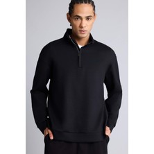 DeFacto Standart Fit Dik Yaka Modal Sporcu Sweatshirt E9772AX26SP