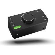 Royal Rain Store Evo4, Evo 4 USB Ses Arabirimi Ses Kartı Müzik Üretimi Için (2 In / 2 Out USB Ses Arayüzü, 48 Volt Phantom Besleme, 2 Mikrofon Preamp, Loopback,windows/mac/ios), Siyah