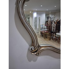 Bengi Ankara Mobilya Dresuar Ayna 90617 Polyester Döküm Çöl Gri Renk Flotal Ayna El Yapım