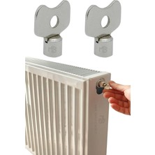 Royal Rain Store 2'li Petek Hava Alma Anahtarı Aparatı - Purjör Anahtarı Radyatör Havlupan Kalorifer Bakım