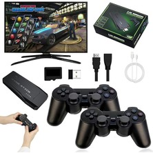 Royal Rain Store Video Oyun Konsolu, 20.000+ Klasik Oyun Konsolu, 64G 4K HDMI Çıkışı Game Stick, Iki Kablosuz Oyun Konsolu 2.4g Tak ve Çalıştır Tv Çubuğu Taşınabilir Konsol Retro