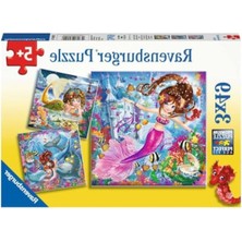 MarkEntegra Renkli Deniz Kızı Temalı 49 Parça Puzzle