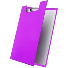 Royal Rain Store Kapaklı A4 1 Adet Renkli A4 Kapaklı Sekreterlik Klipsli Metal Mekanizmalı 80 Yaprak Kapasiteli Ofis Büro Mor