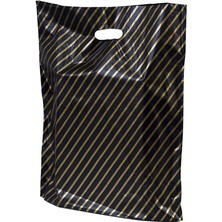 Royal Rain Store Ambalaj Çizgili Mağaza Poşeti (No 5) 50 Adet 50X60 cm Çizgili Takviyeli Poşet Diagonal Poşet