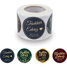 Royal Rain Store Etiketler , Hazır Al Hızlı Al Teşekkür Ederiz Etiketi Pp Metalize 5cm Çapında 500 Adet Müşterilerinize Minnterlığınızı Gösterin.