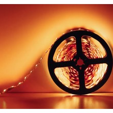 Cata 5 Metre 12 Volt Amber Renk 10 Çipli İç Mekan Aydınlatma Aksesuarı LED Şerit