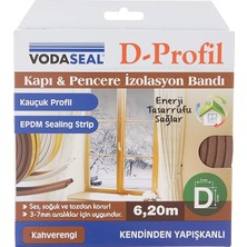 Royal Rain Store 53.01.050 Kapı Pencere Izolasyon Bandı, Kendinden Yapışkanlı, Kahve