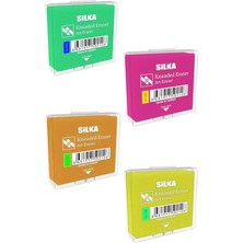 Royal Rain Store Hamur Silgi Kutulu 4 Adet Silka Hamur Silgi Çizim Silgisi Yoğrulabilir Silgi Plastik Kutulu Resim Sanatsal Silgi