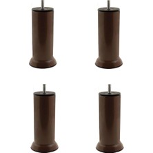 Royal Rain Store Kanepe Baza Koltuk Çekyat Yükseltme Ayağı Kalın Diş M10 Kahverengi Plastik 15 cm 4 Adet