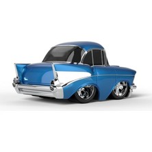 MarkEntegra Vintage Tarzda 1957 Model Mavi Araba - Koleksiyonluk
