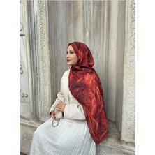 Umas Collection Umas Desenli Bambu Kraş Şal 75 x 185 cm Hafif Dokulu Tesettür Şal