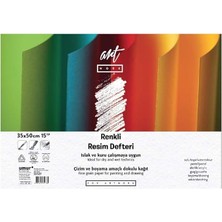 Royal Rain Store Clara Renkli Resim Defteri 160 gr / 180 Gr, 35 x 50, 12/3 Yaprak
