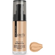 Pretty Beauty Diza High Cover Yüksek Kapatıcı Fondöten No:2 Porselen Renk Tonu İle Pürüzsüz Bitiriş Sağlar