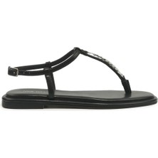 Nine West Orıa 6fx Siyah Kadın Düz Sandalet