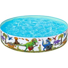 Royal Rain Store | Dinozor Çocuk Havuzu, Çocuk Yüzme Havuzu, Yer Üstü Şişirilebilir Havuz, Açık Bahçe Havuzu, 183 cm x 38 cm