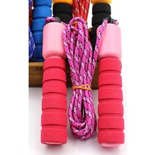 Royal Rain Store Renkli Sayaçlı Atlama Ipi Çocuklara Özel Atlama Ipi Çocuk Oyun Atlama Ipi Kardiyo Ipi Pembe