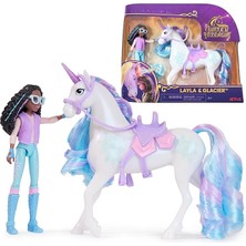 Royal Rain Store Academy Layla ve Tek Boynuzlu At Glacier Seti – Sevilen Netflix Dizisinden Yaklaşık 12 cm Orijinal Figürler, 4 Yaş+ Için