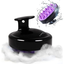 Royal Rain Store Of Myth - LOM1031 Saç Derisi Masaj Şampuan Fırçası, Yetişkin, Çocuk ve Evcil Hayvan Için Yumuşak Silikon Dişli Duş Şampuan Fırçası (Siyah)