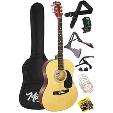 Royal Rain Store RG-550NT Pack Kaliteli Natural 40 Inç Akustik Gitar Seti 4/4 Yetişkin