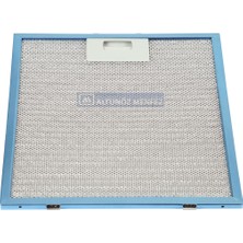 Altunöz Aspiratör Yağ Filtresi Kumtel-White Daisy-Gusto 28,3X35,5 cm Yıkanabilir Özellikli Mavi Çerçeve