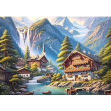 MarkEntegra 260 Parça Ahşap Evler Vadisi Temalı Puzzle