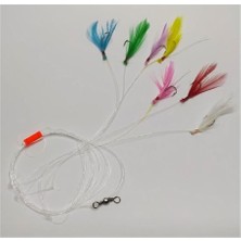 Royal Rain Store Çinekop Çaparisi Renkli Horoz Tüylü 7'li