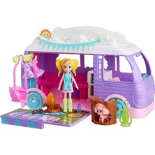Royal Rain Store Pocket™ Muhteşem Karavan Polly Pocket Muhteşem Karavan, Bebek ve Evcil Hayvan Oyun Seti, Kamp ve Yiyecek Temalı Aksesuarlar, Seyahat Oyuncağı JCC32