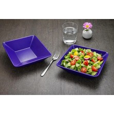 Keramika Kare Siera 19 cm Salata Kasesi Kobalt Mavi 2 Adet