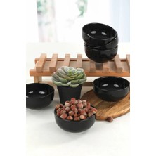 Keramika Siyah Bulut Çorba Kasesi 12 cm 6 Adet