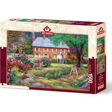 Royal Rain Store Puzzle Atlı Bahçe 1500 Parça Puzzle