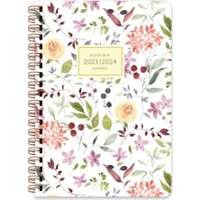 Royal Rain Store Color A5 (15 * 21) Spiralli Akademik Ajanda - Çiçek