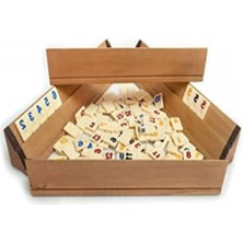 MarkEntegra Büyük Boy Cilalı Ahşap Okey Takımı