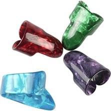 Royal Rain Store Joes Fset-Mıx Parmak Penası Seti Karışık Renk (4 Adet) Profesyonel Parmak Gitar Penası 1 Baş Parmak 3 Parmak Pena