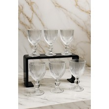 6'lı Kristal Cam Su Bardağı Seti, Şık ve Dayanıklı Tasarım