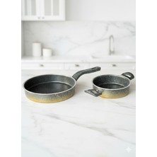 2’li Granit Tava Seti, Yapışmaz Yüzeyli ve Isıya Dayanıklı Pişirme Seti