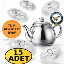 Nistabolje 15 Adet Çaydanlık Içi Çay Süzgeci Demlik Süzgeç