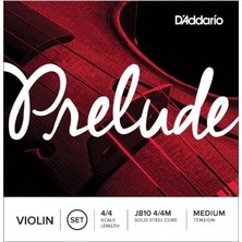 D'Addario J810 Prelude Keman Teli Metal Materyal 4/4 Ölçü Orta Gerilim Menşei TR