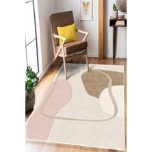 Pelura Halı Modern Soyut Desen Baskılı Kaymaz Yıkanabilir Salon Oturma Odası Mutfak Halısı Yolluk