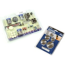 Royal Rain Store 120 Parça Gravür Uç Seti Hobi Seti Proxxon Kesme Zımpara Polisaj Set