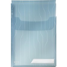 Royal Rain Store Combifile Genişleyebilen 3'lü A4 Dosya, Mavi Şeffaf, 150 Sayfa Kapasiteli, 47270035