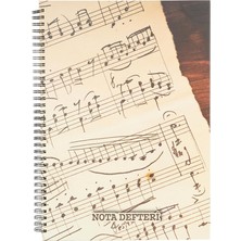 Royal Rain Store Color A4 80 Yp.sert Kapak Spiralli Müzik Defteri